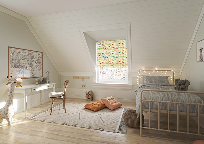 Prairie Horses, Amber Acres - Motorised Roman Blind - Image 6